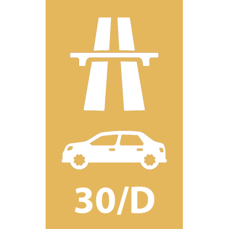 30 denní elektronická dálniční známka pro auto